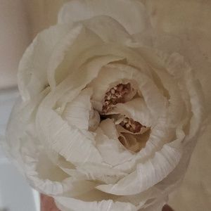 White Faux Peony